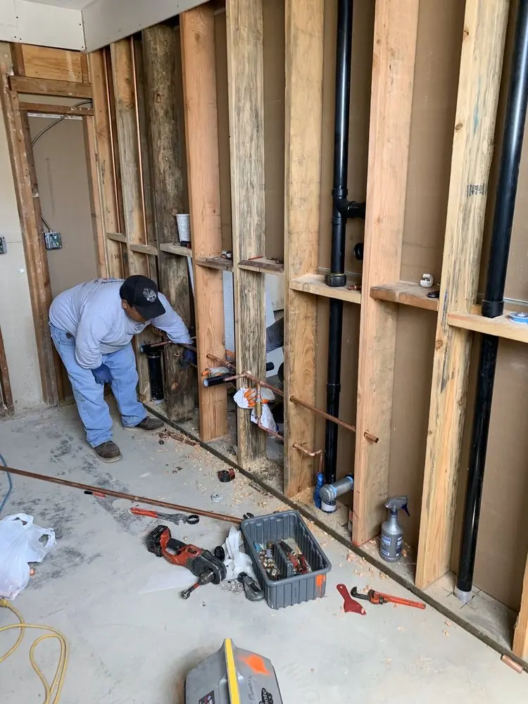 Commercial rough-in plumbing for Gas Line Repair in Rayne